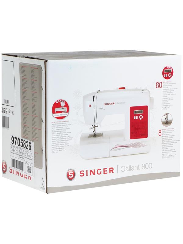 Швейная машина Singer Gallant 800, 85 Вт, 74 операций, автомат, белая