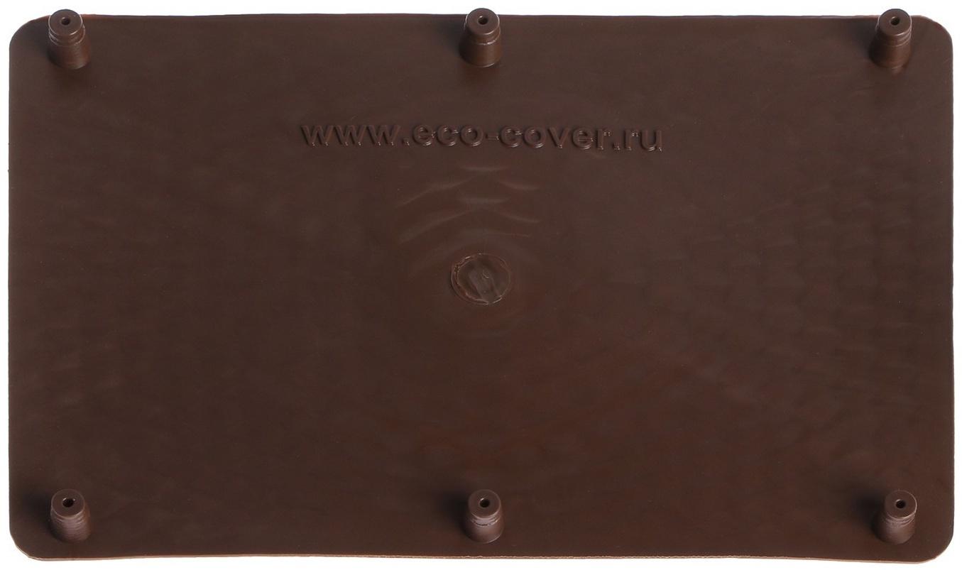 Подпятник для ковриков Eco-cover, Ромб, винты 6 шт, коричневый, ТЭП
