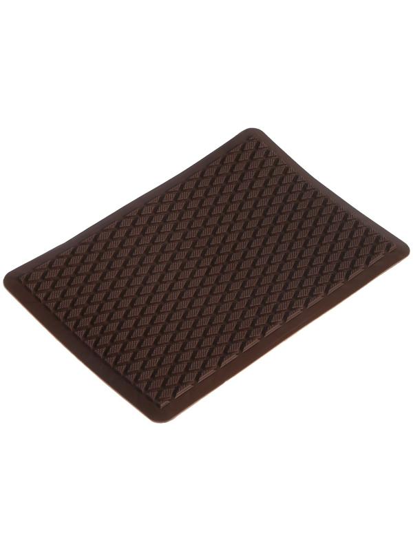 Подпятник для ковриков Eco-cover, Ромб, винты 6 шт, коричневый, ТЭП