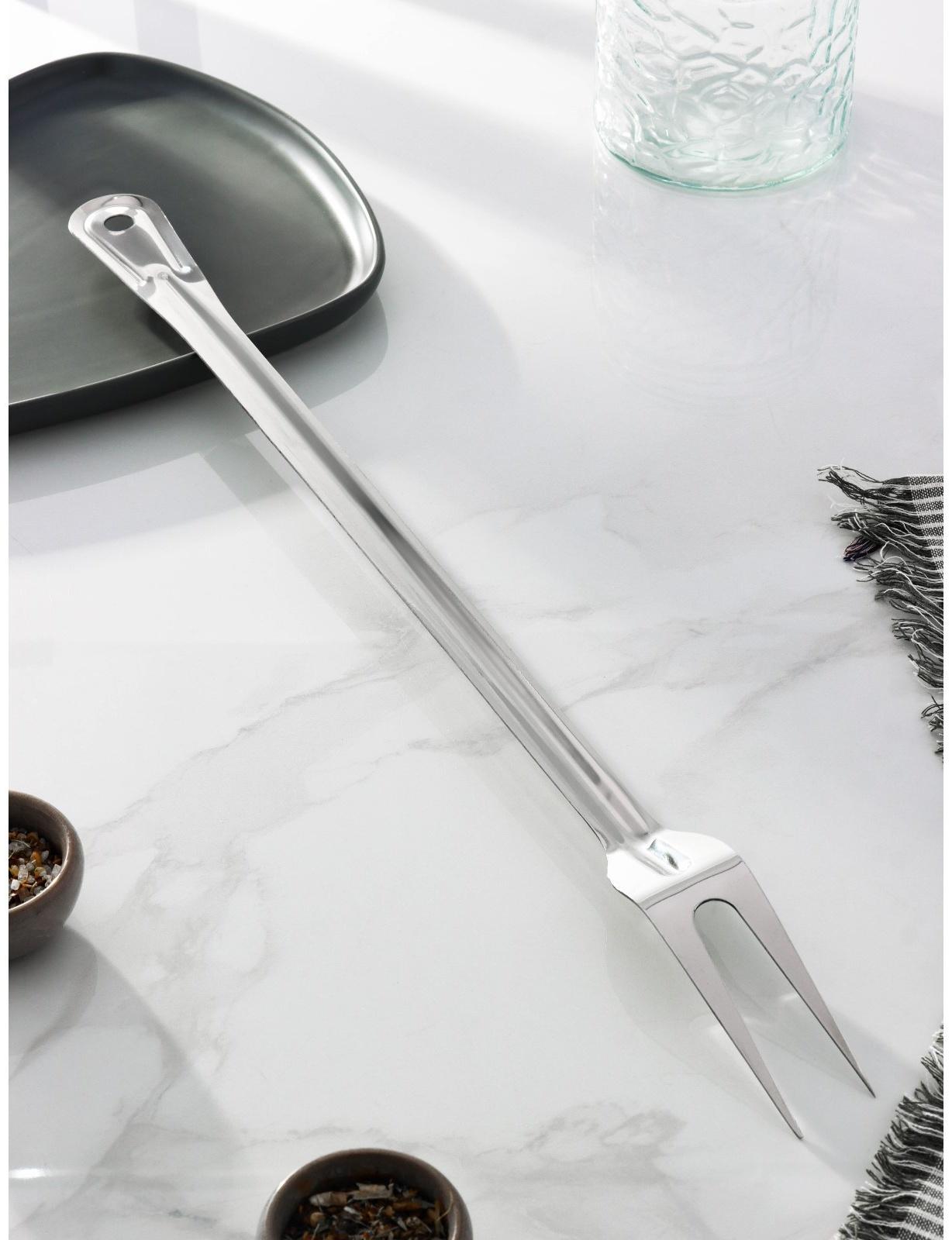 Вилка для мяса из нержавеющей стали Доляна «Индия», 54 см, толщина 1,45 мм