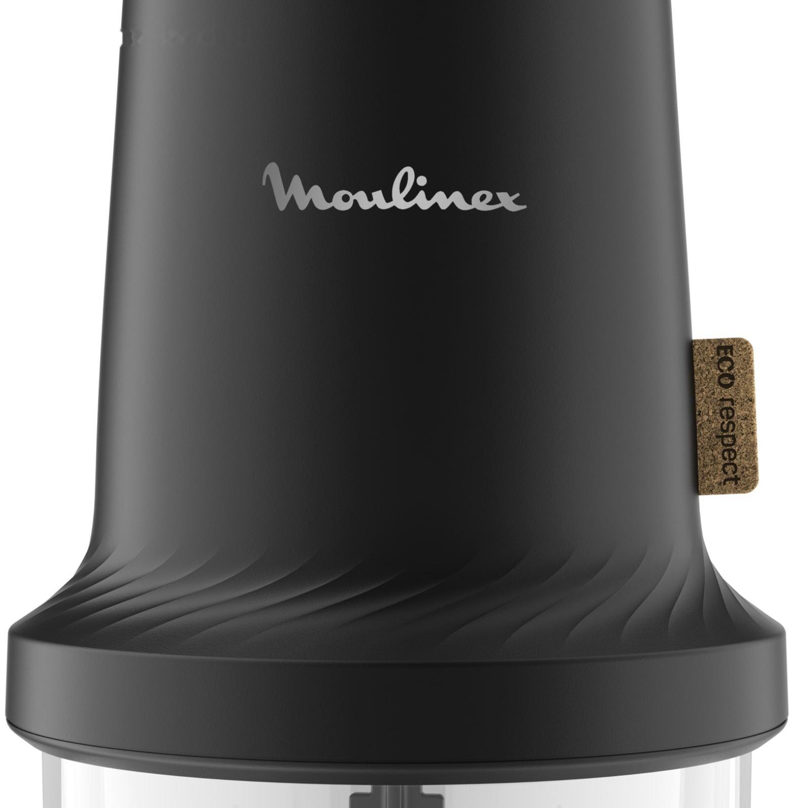 Измельчитель MOULINEX AT80E810, пластик, 500 Вт, 0.5 л, 1 скорость, чёрный