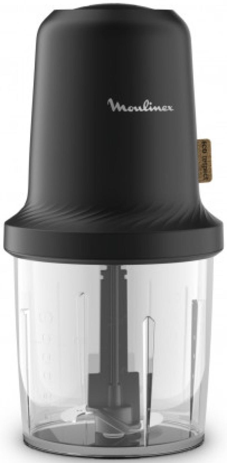 Измельчитель MOULINEX AT80E810, пластик, 500 Вт, 0.5 л, 1 скорость, чёрный