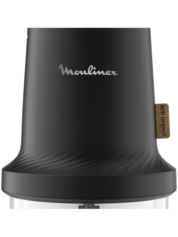 Измельчитель MOULINEX AT80E810, пластик, 500 Вт, 0.5 л, 1 скорость, чёрный