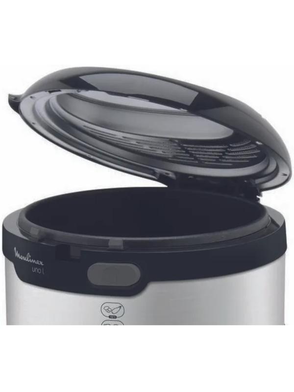 Фритюрница Moulinex AF179D10, 1900 Вт, 2.1 л, чёрно-серебристая