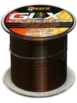 Леска Akara GLX Chameleon Power Line, диаметр 0.22 мм, тест 6.2 кг, 300 м