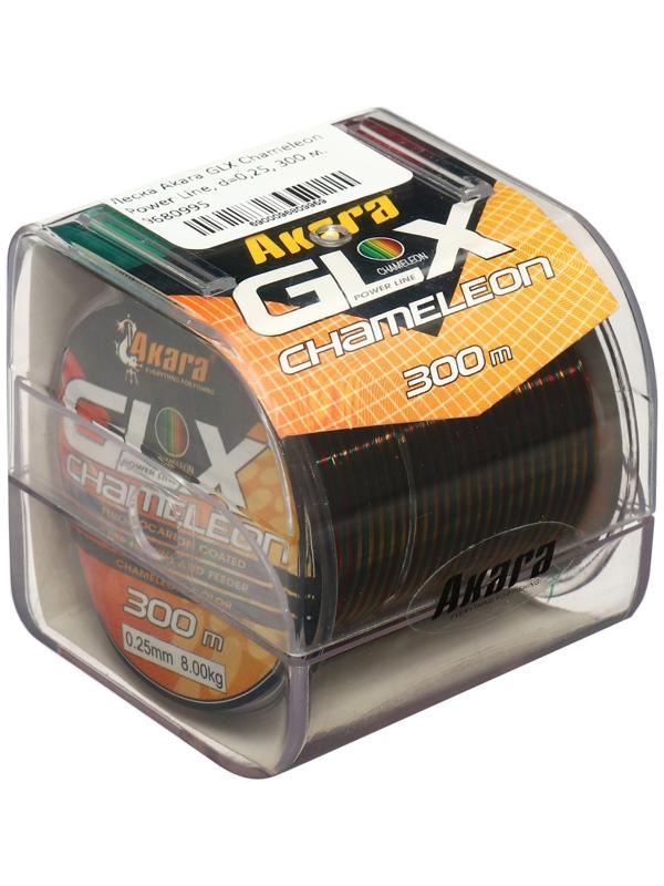 Леска Akara GLX Chameleon Power Line, диаметр 0.25 мм, тест 8 кг, 300 м
