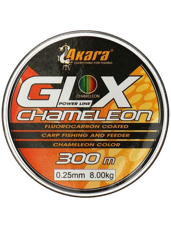 Леска Akara GLX Chameleon Power Line, диаметр 0.25 мм, тест 8 кг, 300 м