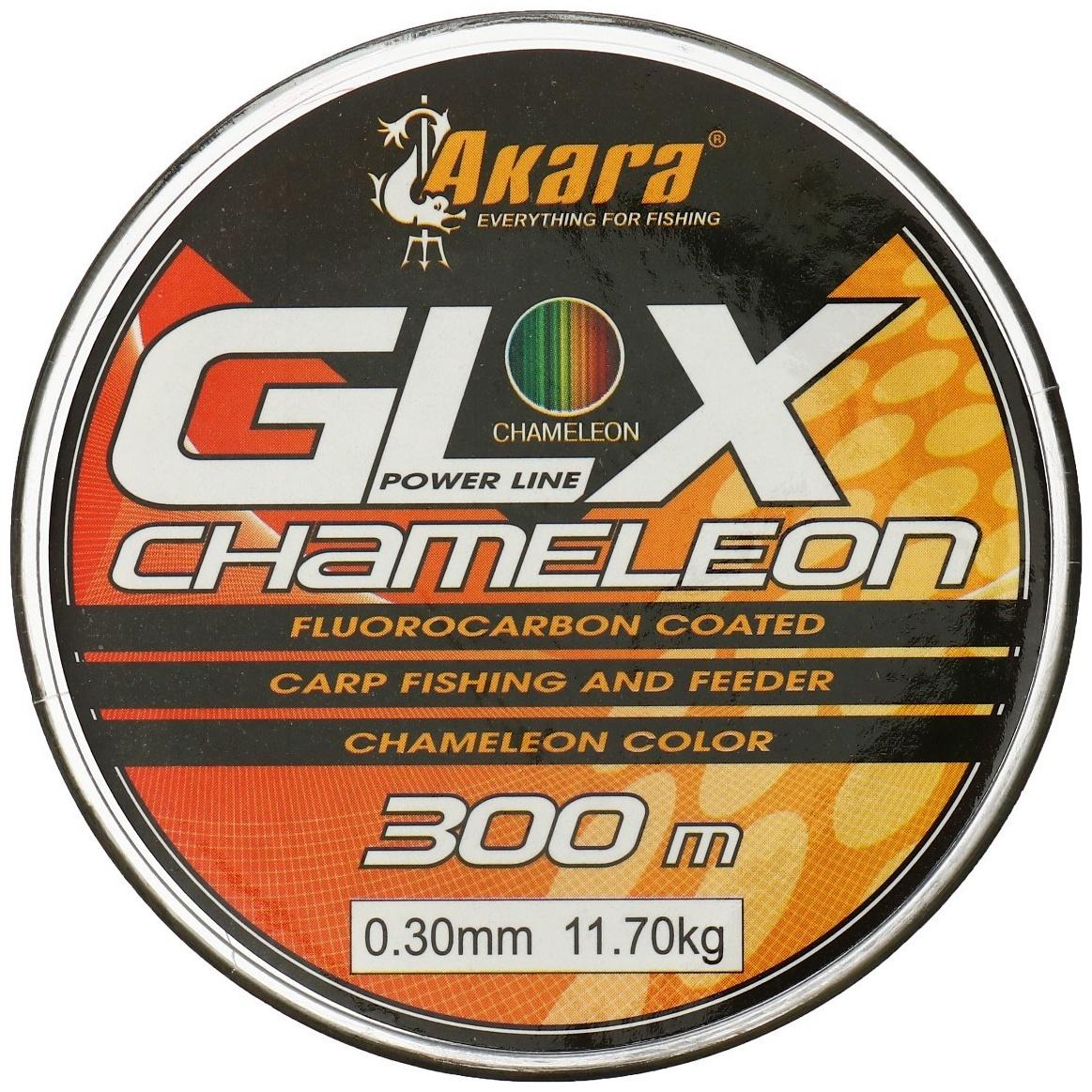 Леска Akara GLX Chameleon Power Line, диаметр 0.3 мм, тест 11.7 кг, 300 м