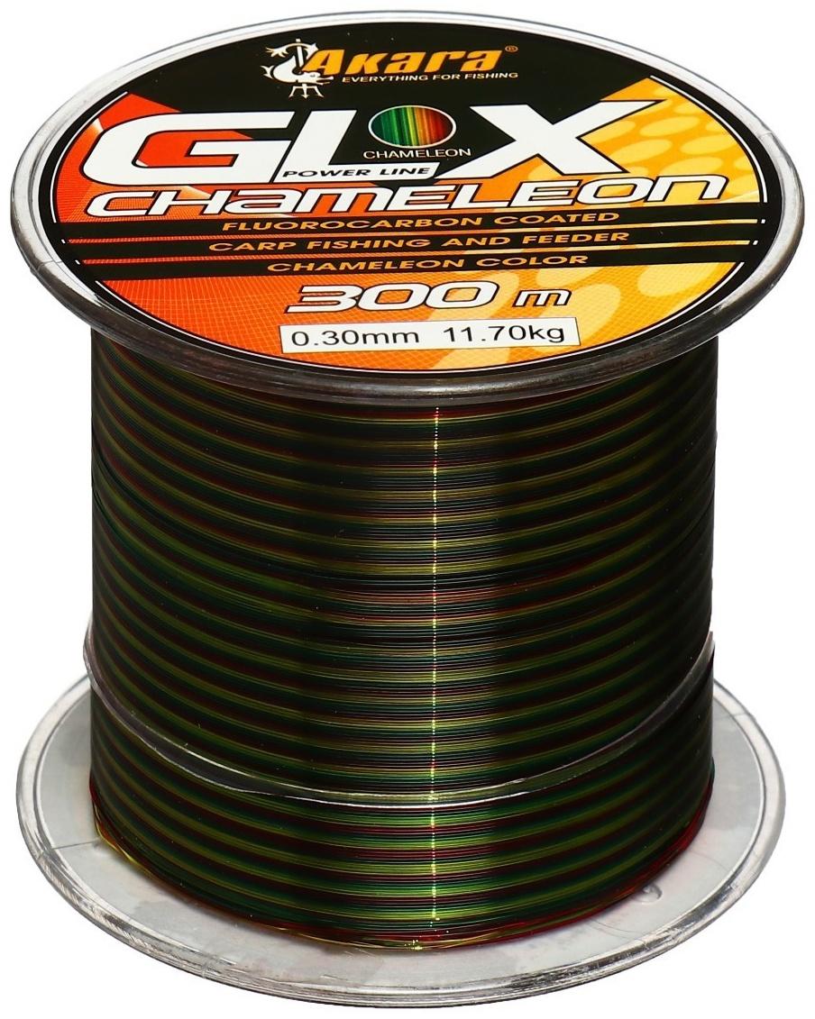 Леска Akara GLX Chameleon Power Line, диаметр 0.3 мм, тест 11.7 кг, 300 м
