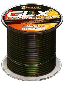 Леска Akara GLX Chameleon Power Line, диаметр 0.3 мм, тест 11.7 кг, 300 м