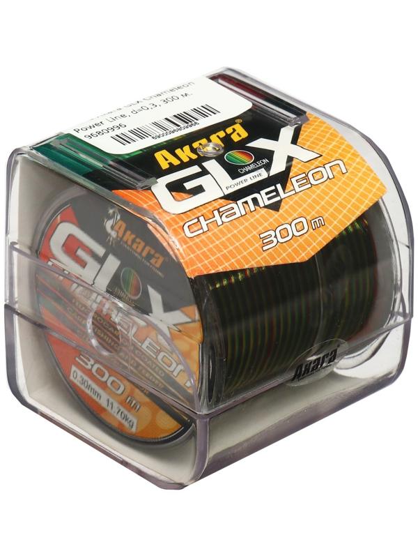 Леска Akara GLX Chameleon Power Line, диаметр 0.3 мм, тест 11.7 кг, 300 м