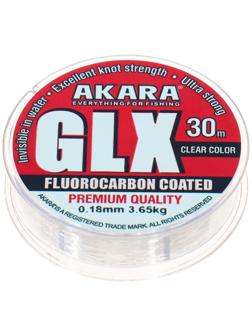 Леска Akara GLX Premium Clear, диаметр 0.18 мм, тест 3.65 кг, 30 м, прозрачная