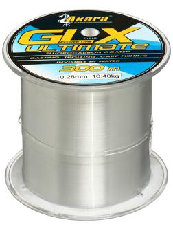 Леска Akara GLX Ultimate Power Line, диаметр 0.28, тест 10.4 кг, 300 м, прозрачная