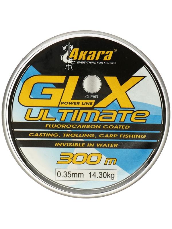 Леска Akara GLX Ultimate Power Line, диаметр 0.35, тест 14.3 кг, 300 м, прозрачная