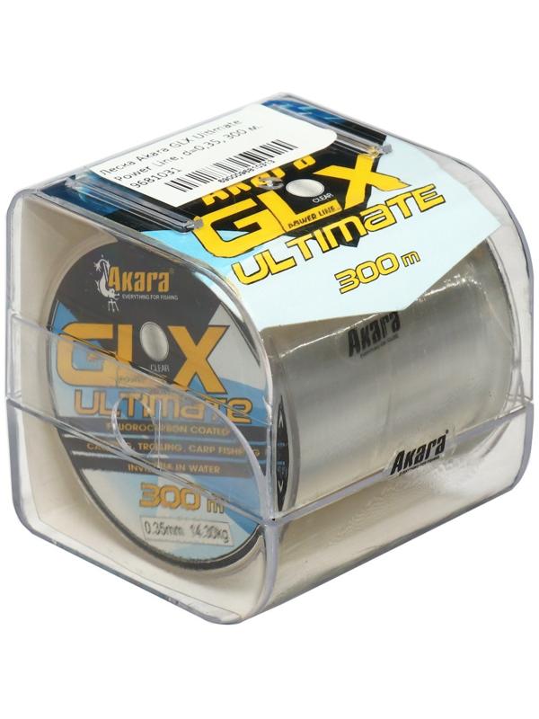 Леска Akara GLX Ultimate Power Line, диаметр 0.35, тест 14.3 кг, 300 м, прозрачная