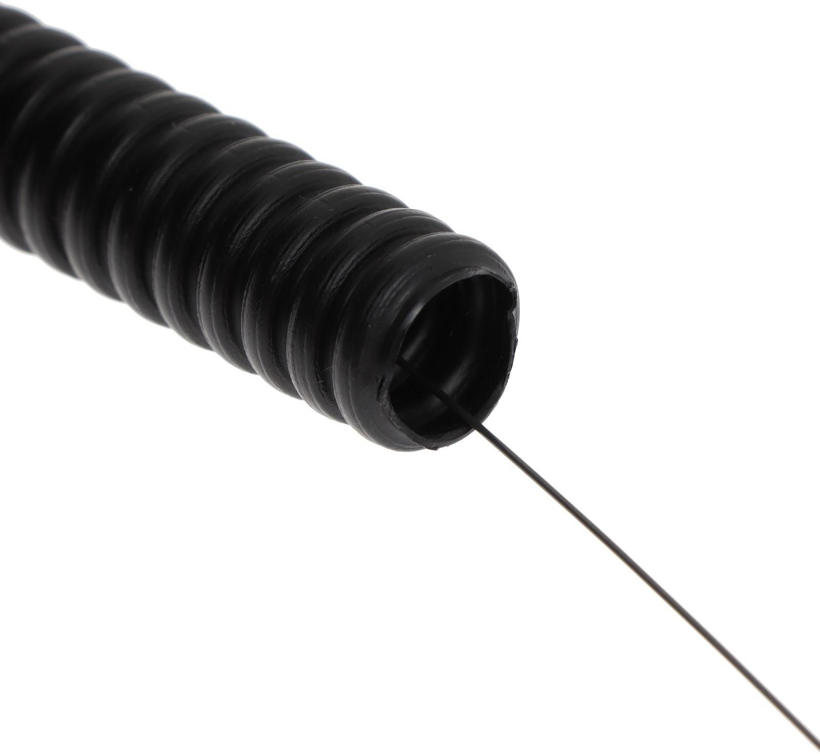 Гофротруба УРАЛ ПАК ПНД, 16 мм ,с протяжкой, 10 м, черная, ГФ-1100016-010