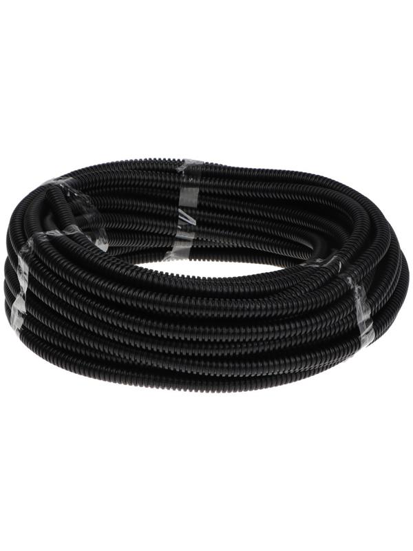 Гофротруба УРАЛ ПАК ПНД, 16 мм ,с протяжкой, 25 м, черная, ГФ-1100016-025