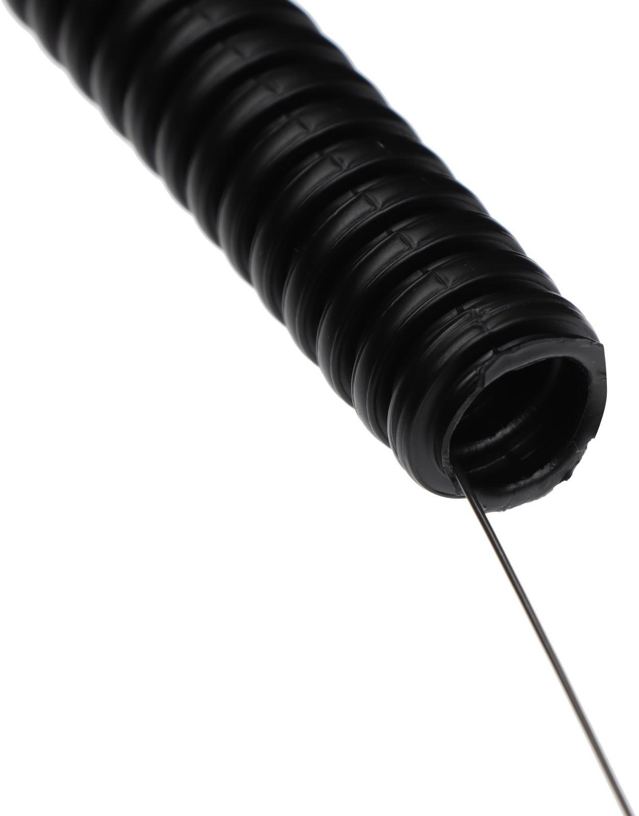 Гофротруба УРАЛ ПАК ПНД, 16 мм ,с протяжкой, 50 м, черная, ГФ-1100016-050