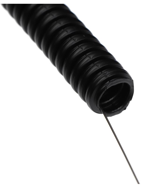 Гофротруба УРАЛ ПАК ПНД, 16 мм ,с протяжкой, 50 м, черная, ГФ-1100016-050