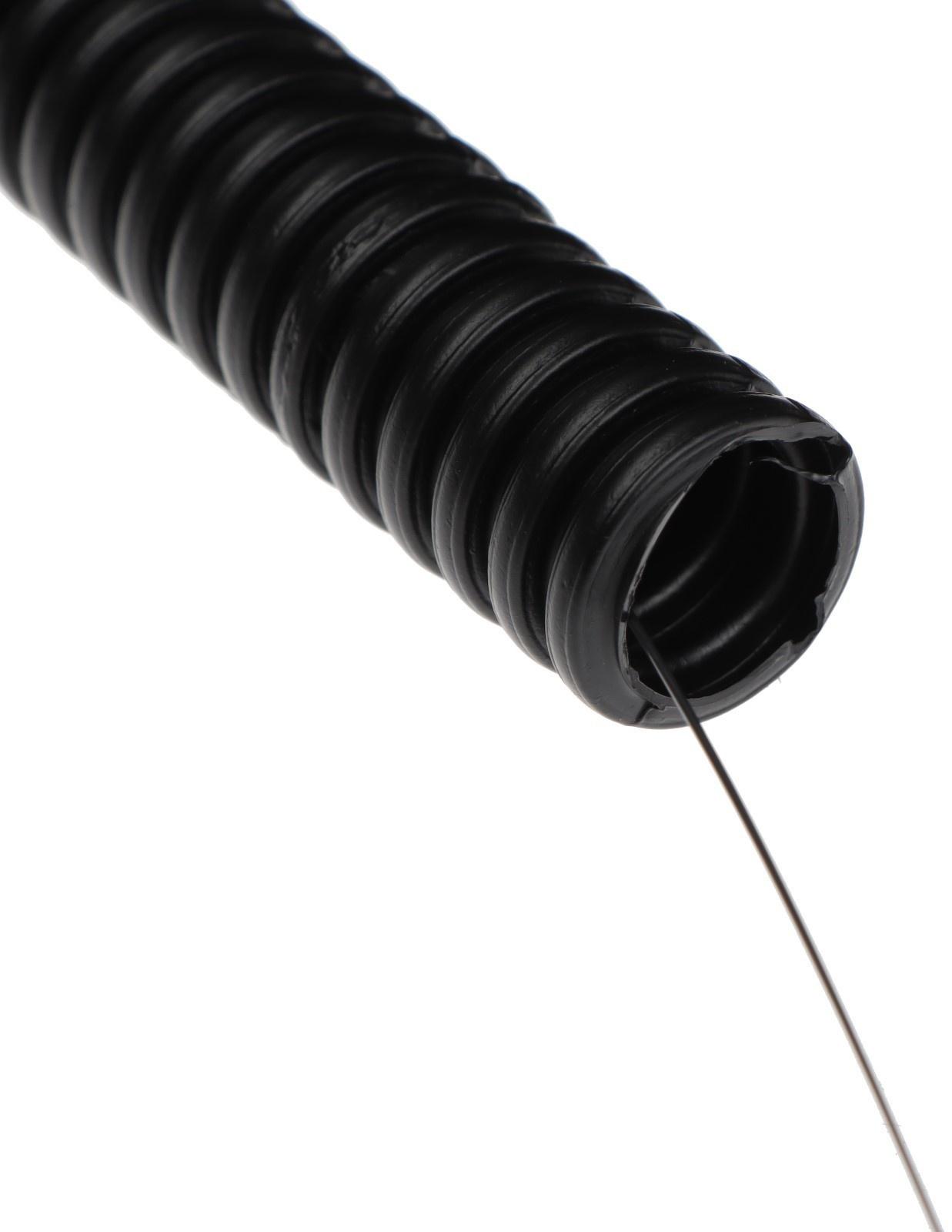 Гофротруба УРАЛ ПАК ПНД, 20 мм ,с протяжкой, 10 м, черная, ГФ-1100020-010