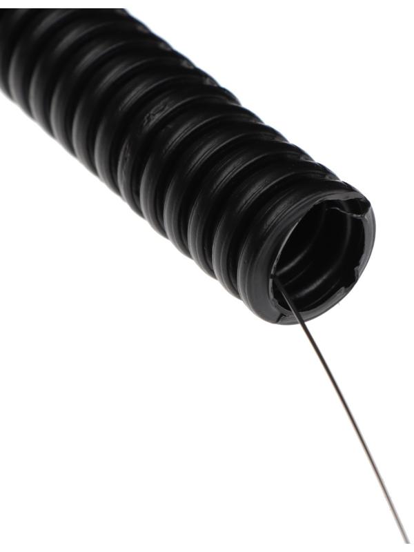 Гофротруба УРАЛ ПАК ПНД, 20 мм ,с протяжкой, 10 м, черная, ГФ-1100020-010