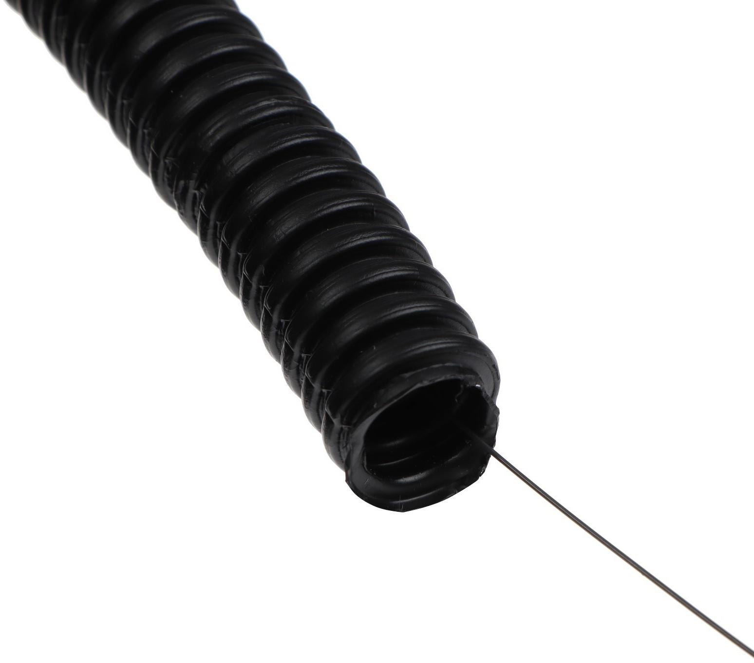 Гофротруба УРАЛ ПАК ПНД, 20 мм ,с протяжкой, 25 м, черная, ГФ-1100020-025