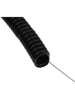 Гофротруба УРАЛ ПАК ПНД, 20 мм ,с протяжкой, 25 м, черная, ГФ-1100020-025