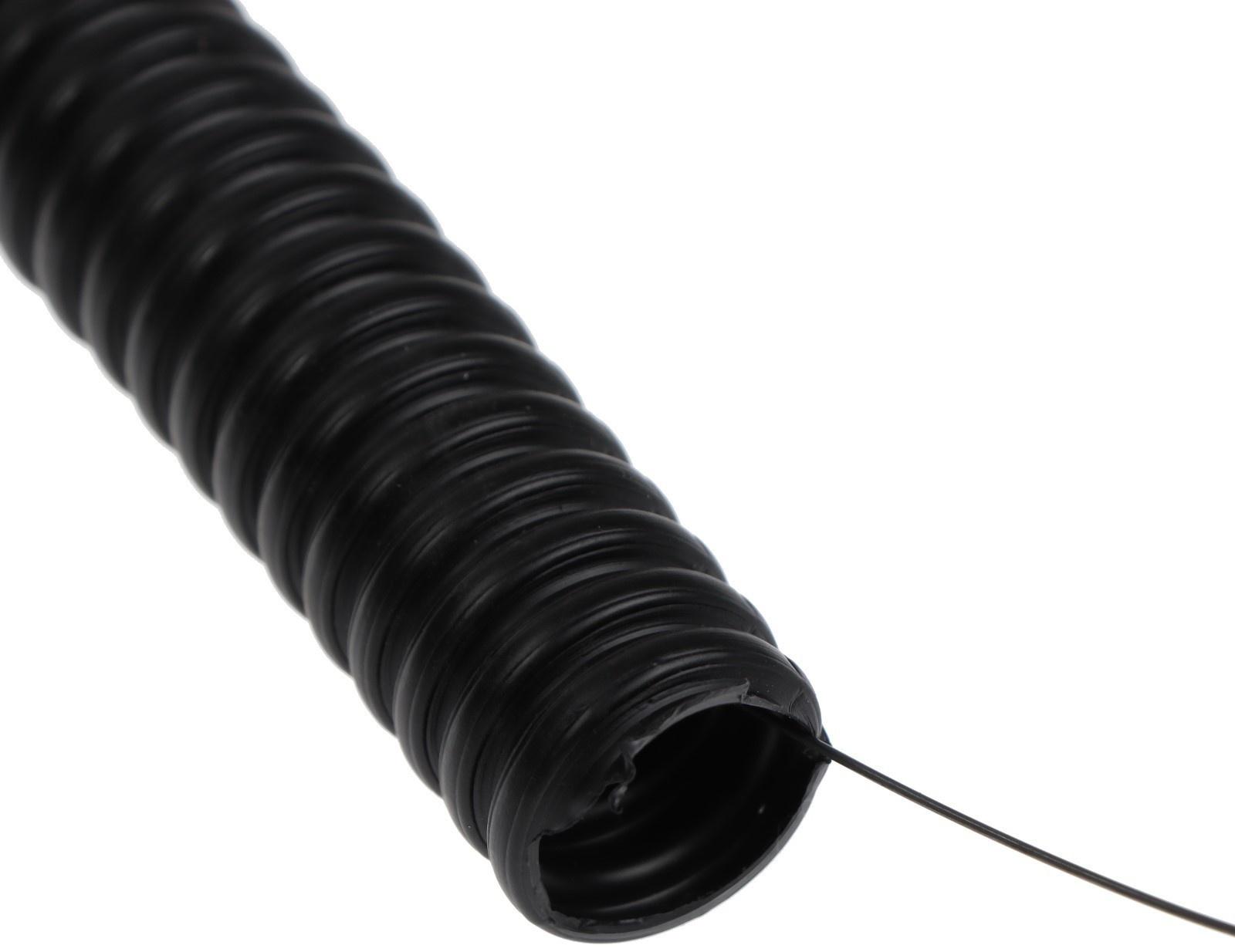 Гофротруба УРАЛ ПАК ПНД, 20 мм ,с протяжкой, 50 м, черная, ГФ-1100020-050