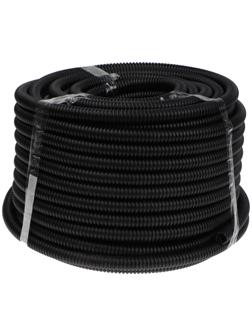 Гофротруба УРАЛ ПАК ПНД, 20 мм ,с протяжкой, 50 м, черная, ГФ-1100020-050