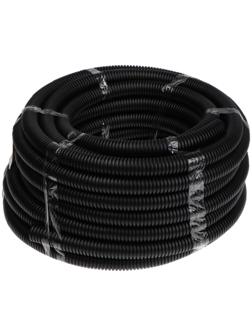 Гофротруба УРАЛ ПАК ПНД, 32 мм ,с протяжкой, 25 м, черная, ГФ-1100032-025