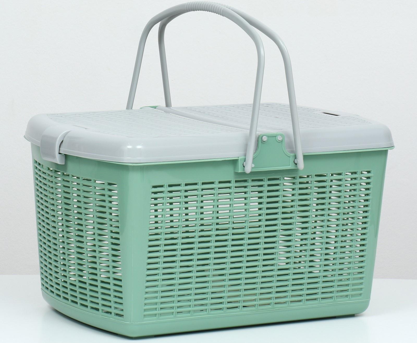 Корзина 47х36х27,5 см, оливковый