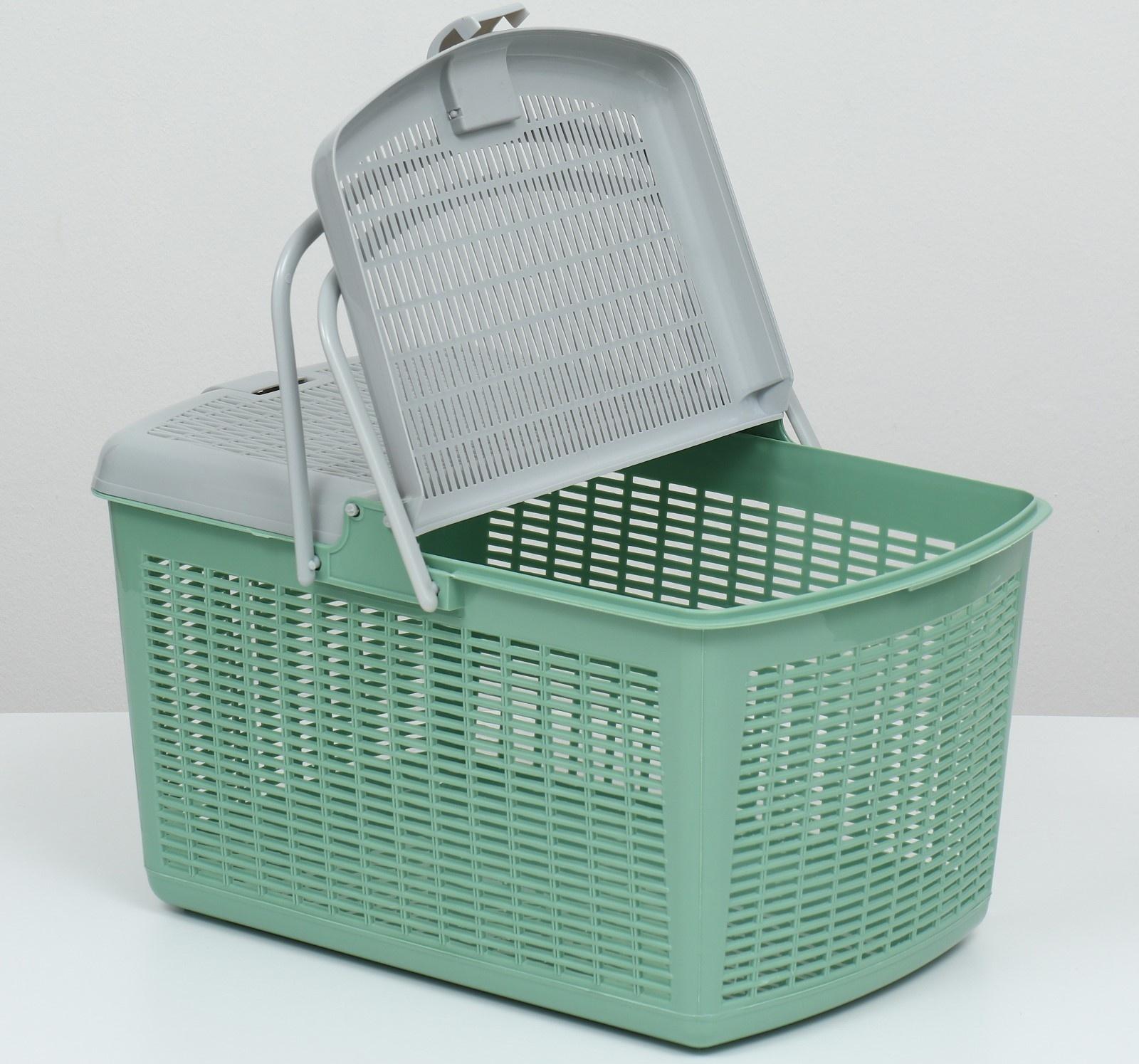 Корзина 47х36х27,5 см, оливковый