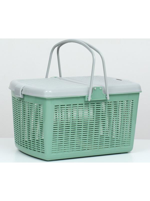 Корзина 47х36х27,5 см, оливковый