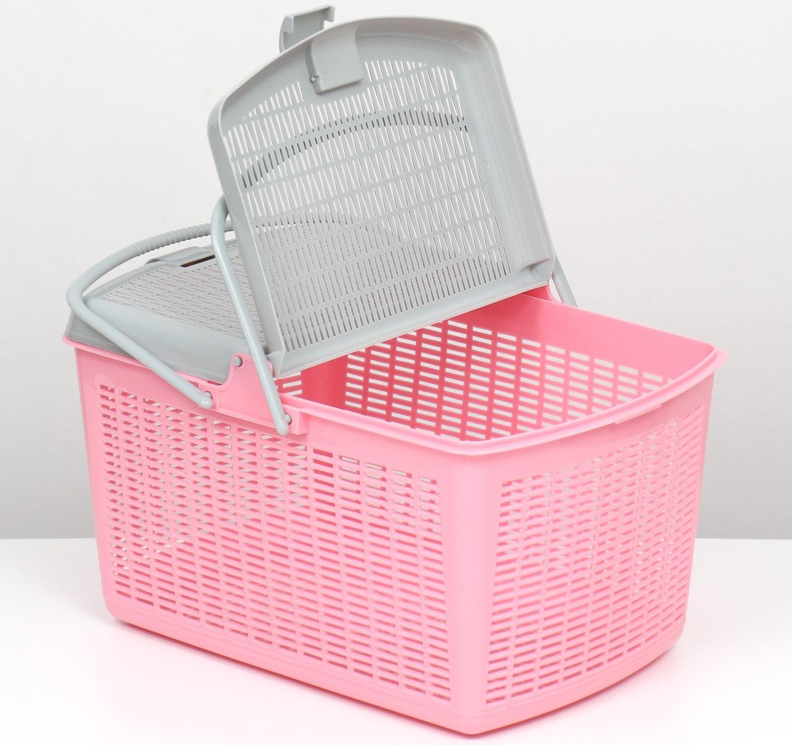 Корзина 47х36х27,5 см, нежно розовый