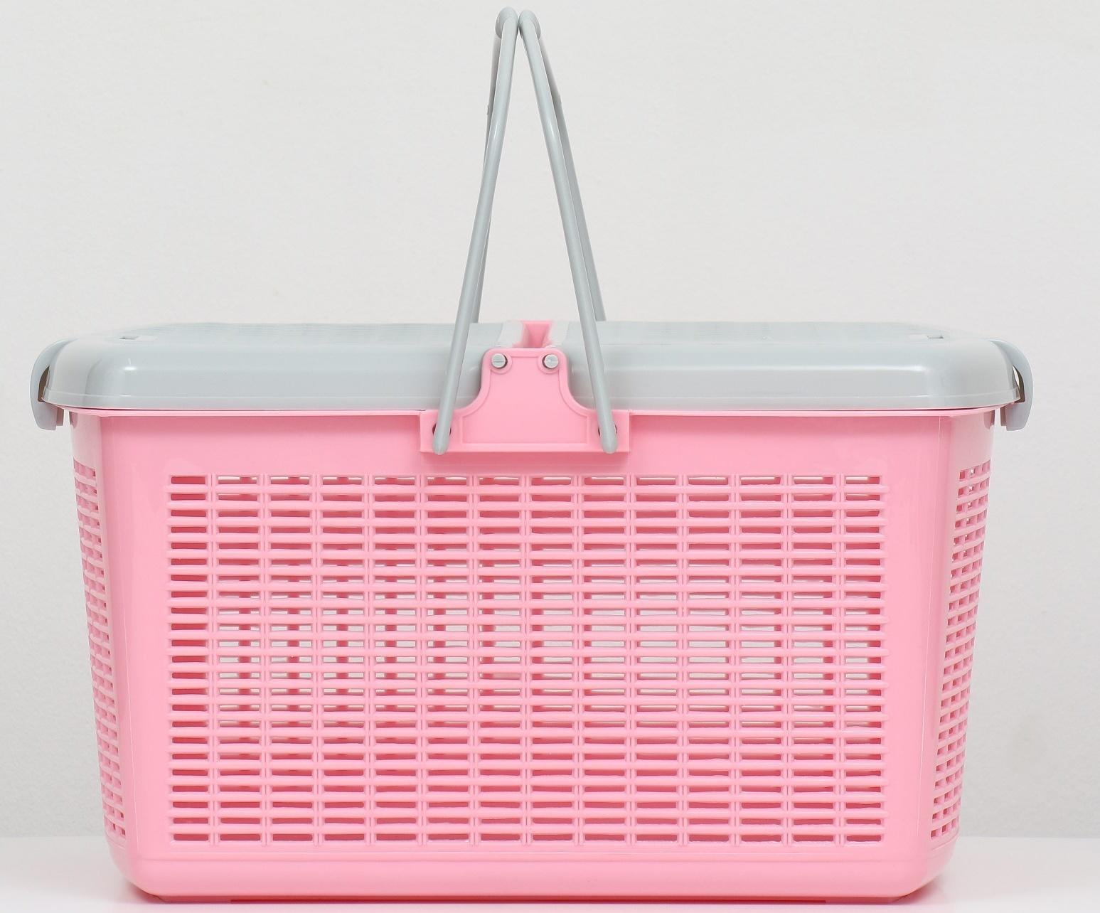 Корзина 47х36х27,5 см, нежно розовый