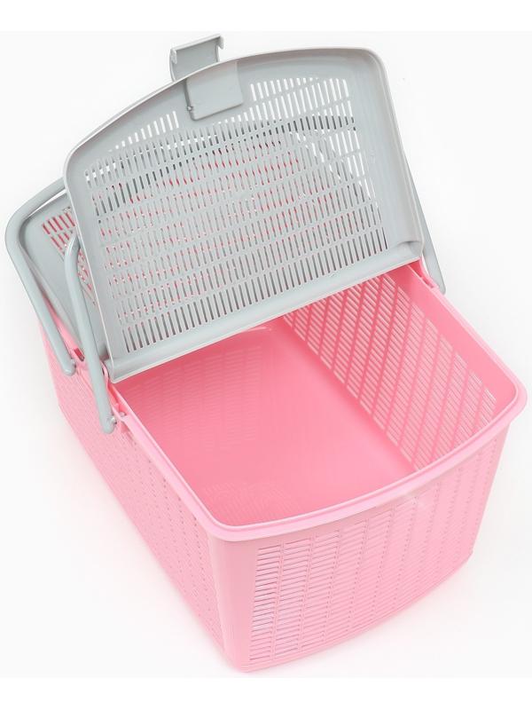 Корзина 47х36х27,5 см, нежно розовый