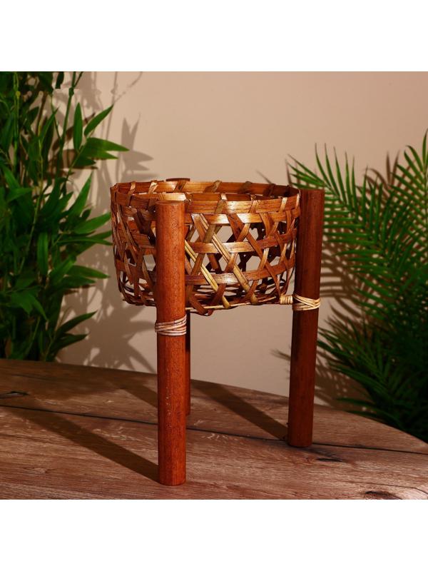 Подставка под горшок 24х26х30 см, бамбук