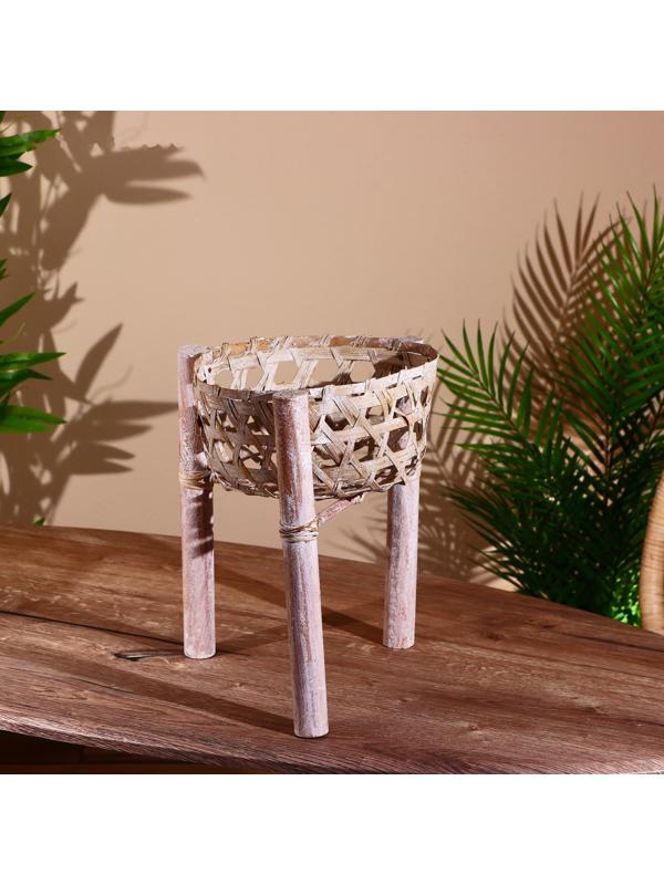 Подставка под горшок 24х26х30 см, бамбук