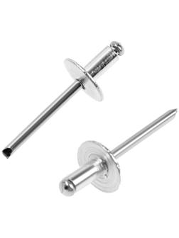 Заклёпки ТУНДРА krep, вытяжные, алюминий-сталь, 4,8х12 мм, неокрашенные, 50 шт