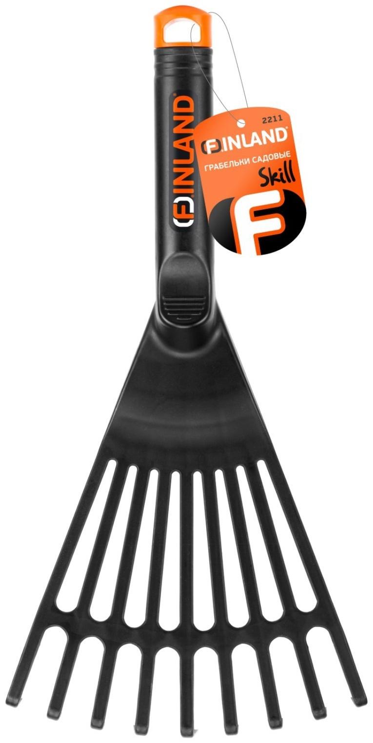 Грабли веерные, пластинчатые, длина 35 см, пластик, пластиковая ручка