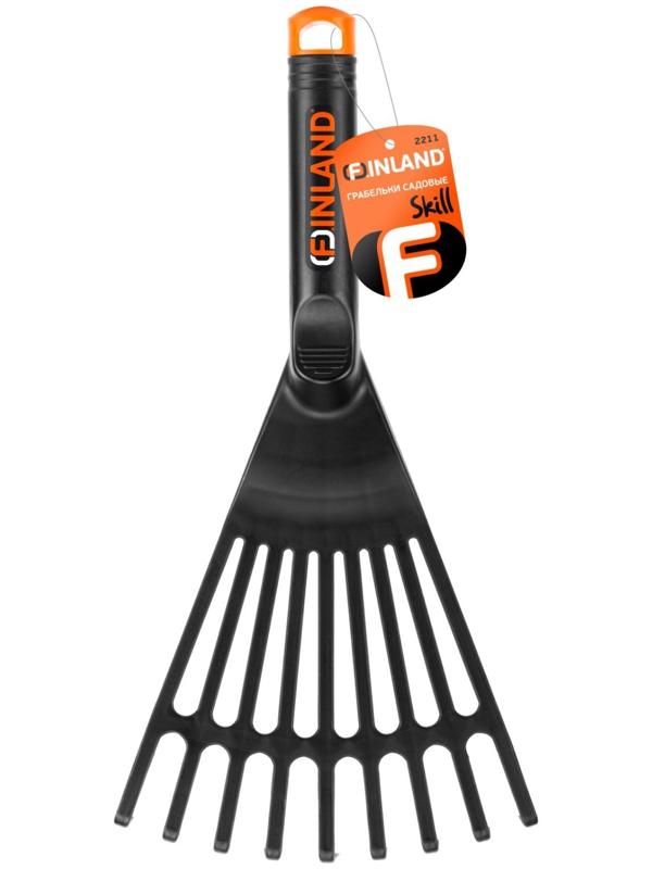 Грабли веерные, пластинчатые, длина 35 см, пластик, пластиковая ручка