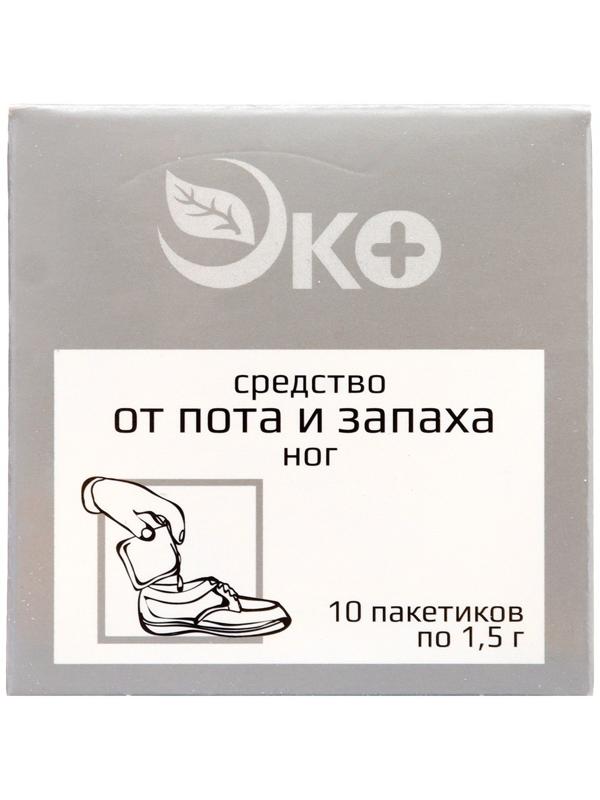 Средство от пота и запаха ног Экотекс, 3 шт по 10 пакетиков