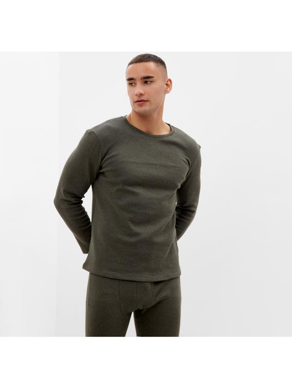 Комплект мужской термо (джемпер, брюки) MINAKU цвет хаки, р-р 52