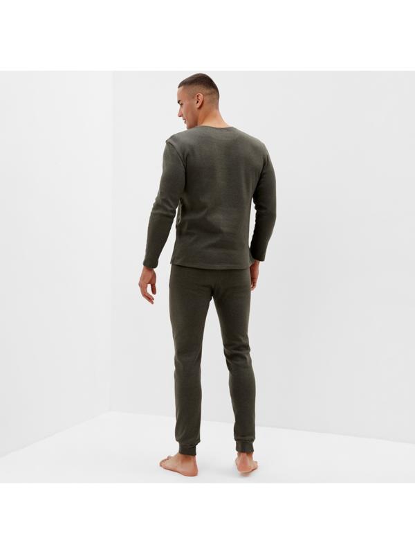 Комплект мужской термо (джемпер, брюки) MINAKU цвет хаки, р-р 52