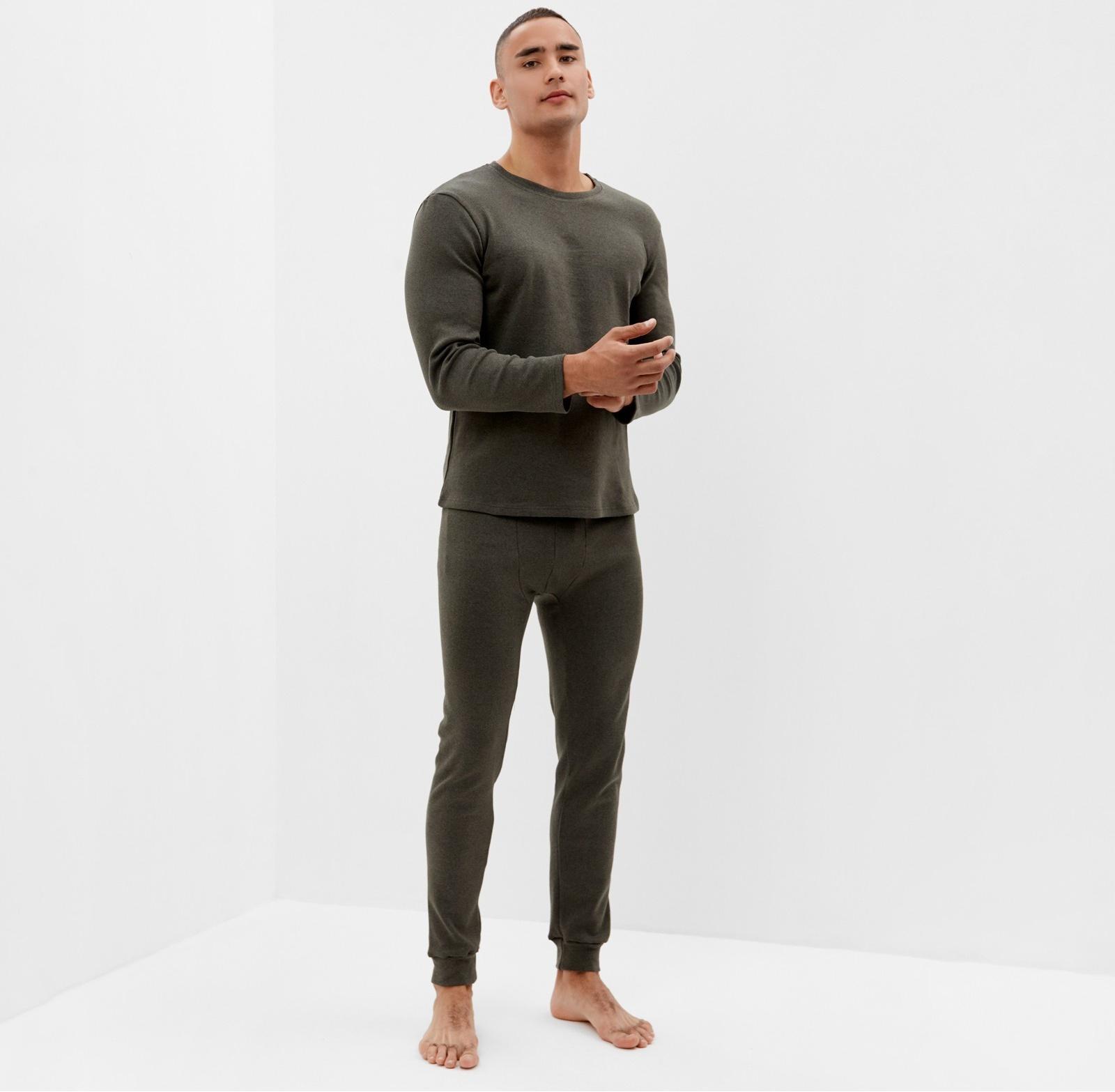 Комплект мужской термо (джемпер, брюки) MINAKU цвет хаки, р-р 58