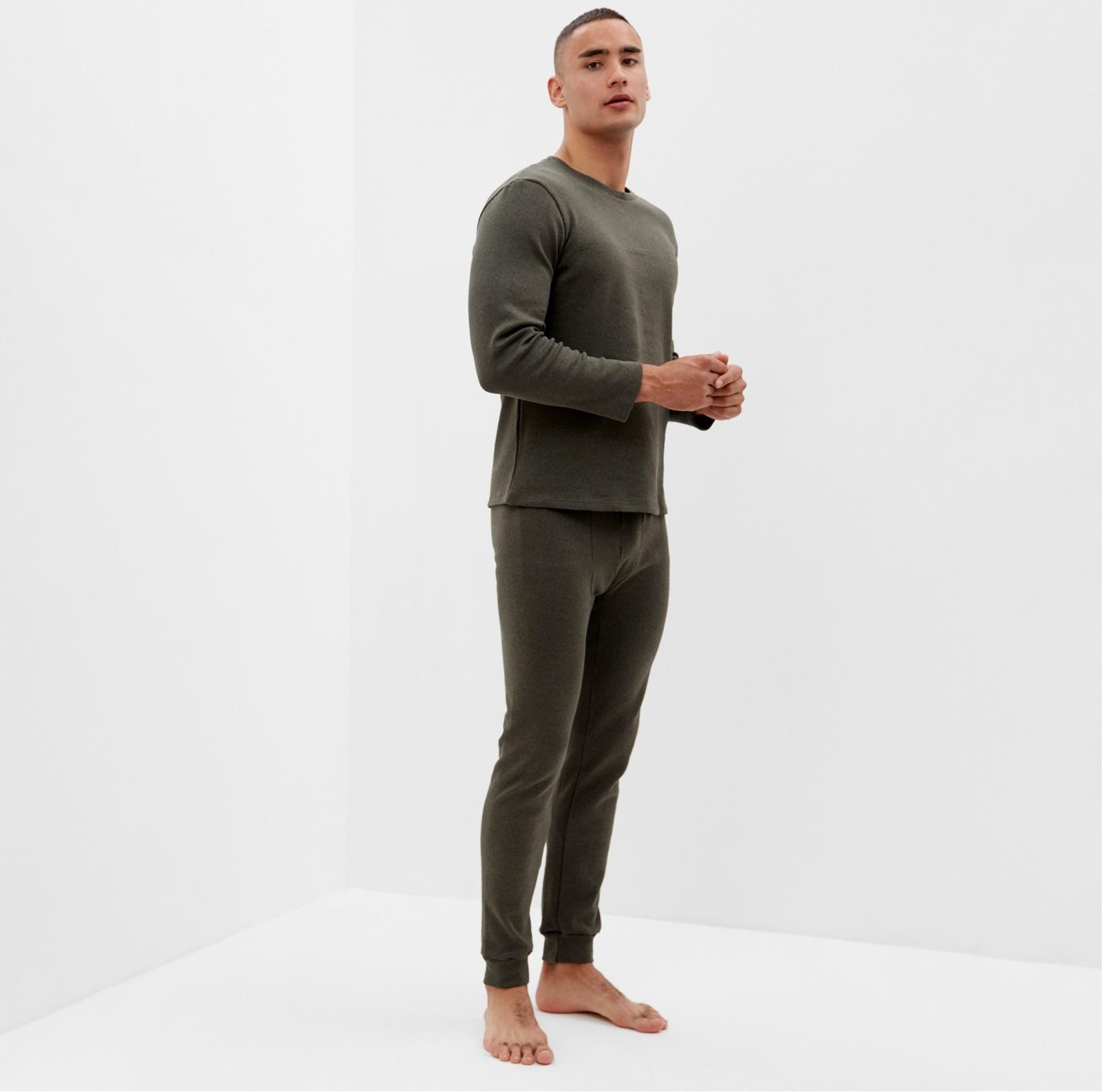 Комплект мужской термо (джемпер, брюки) MINAKU цвет хаки, р-р 58