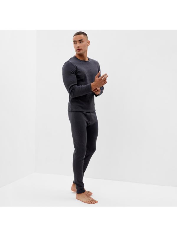 Комплект мужской термо (джемпер, брюки) MINAKU цвет графит меланж, р-р 52