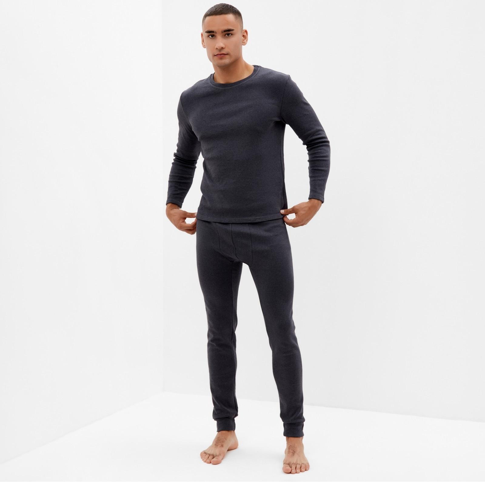 Комплект мужской термо (джемпер, брюки) MINAKU цвет графит меланж, р-р 54