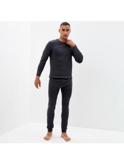 Комплект мужской термо (джемпер, брюки) MINAKU цвет графит меланж, р-р 54