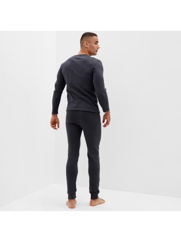 Комплект мужской термо (джемпер, брюки) MINAKU цвет графит меланж, р-р 54